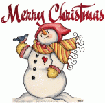 Snowman Merry Christmas.gif